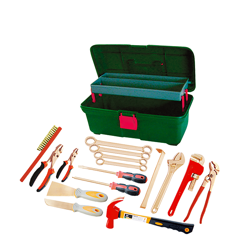 Raxwell 防爆16件套组合套装工具(两层工具箱)，铍青铜，16pcs，RTBK0034