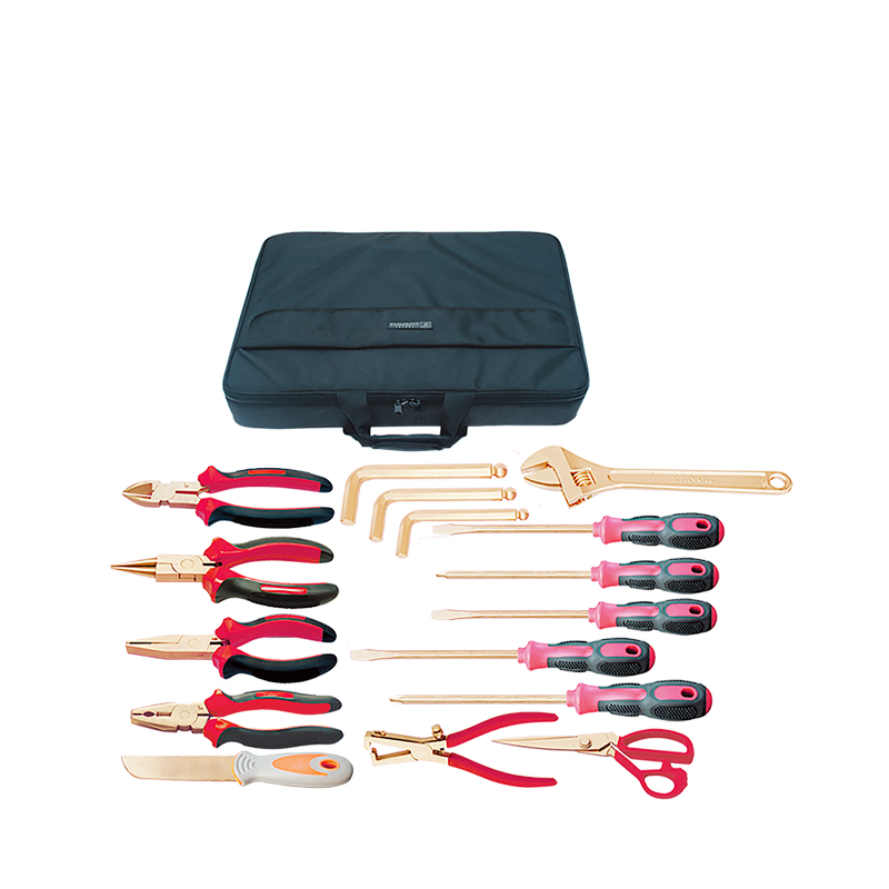 Raxwell 防爆18件套组合套装工具，铍青铜，18pcs，RTBK0064