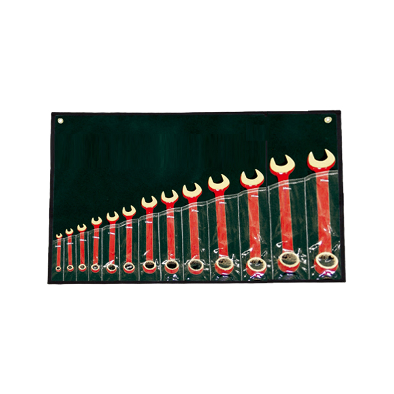 Raxwell 防爆13件套呆梅两用扳手，铝青铜，8,10,12,13,14,16,17,19,22,24,27,30,32mm，RTAK0083