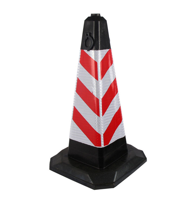 Raxwell 全橡胶方锥，红白，700×400×400mm