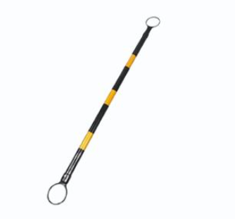 Raxwell 伸缩式路锥链接杆-黄/黑相间,伸缩范围1.3m-2m