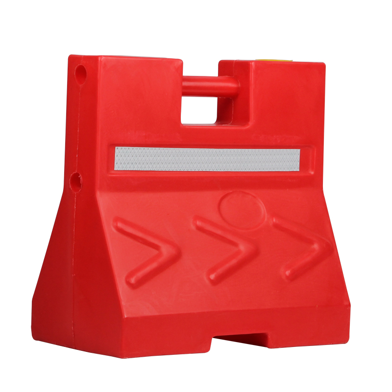 Raxwell 滚塑，手提水马，隔离墩，500*500*100*280，长*高*上宽*下宽，2KG，滚塑手提水马隔离墩500长