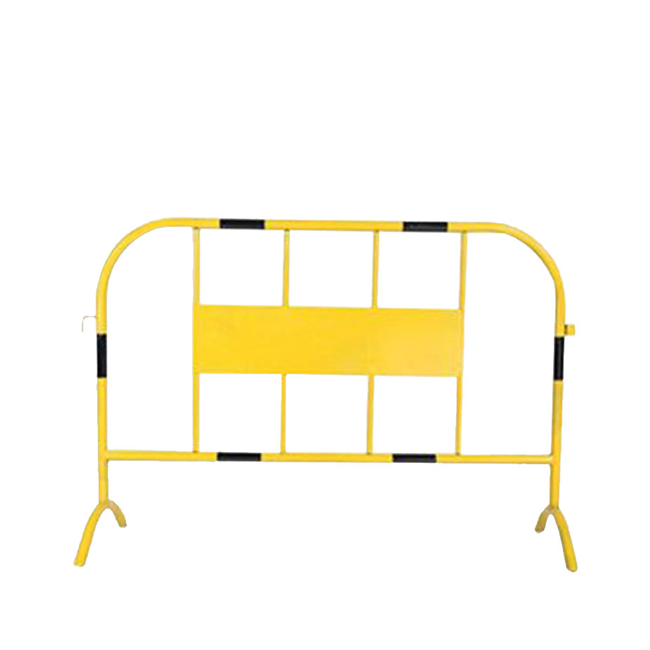 Raxwell 铁马护栏隔离栏施工围挡基坑临时围栏（高1m长1.4m，5kg，黄黑A款带铁板）