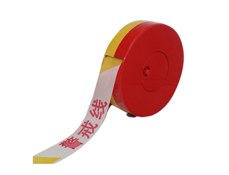 Raxwell 100m警戒线，黄白相间盒式警示带