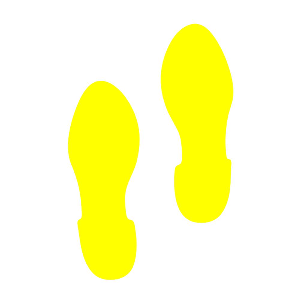 帛拉 导向脚印地贴-经济款,单只100*280mm,地贴材质