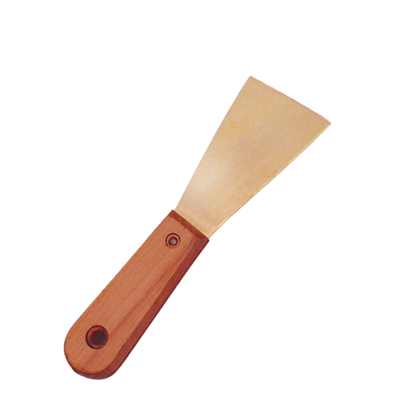 Raxwell 防爆木柄泥子刀，铍青铜，25*200mm，RTBG0067