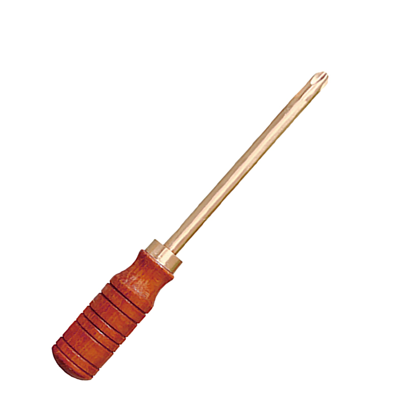 Raxwell 防爆十字木柄螺丝刀，铍青铜，No.4*450mm，RTBS2140