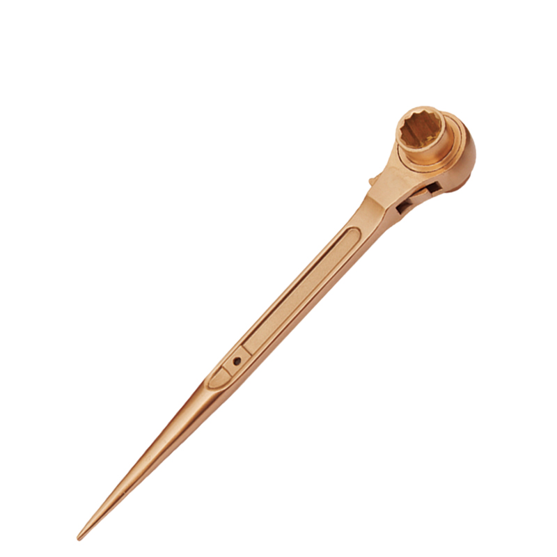 Raxwell 防爆双面撬棒棘轮扳手，铍青铜，14*17mm，RTBW1500