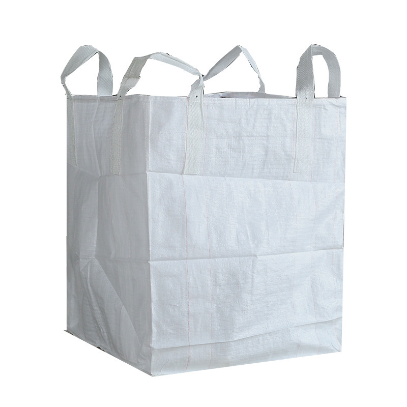 Raxwell 吨袋，四吊开口平底（不托底），长宽高尺寸：90*90*110cm，静载1.5t，全新料，10个/包