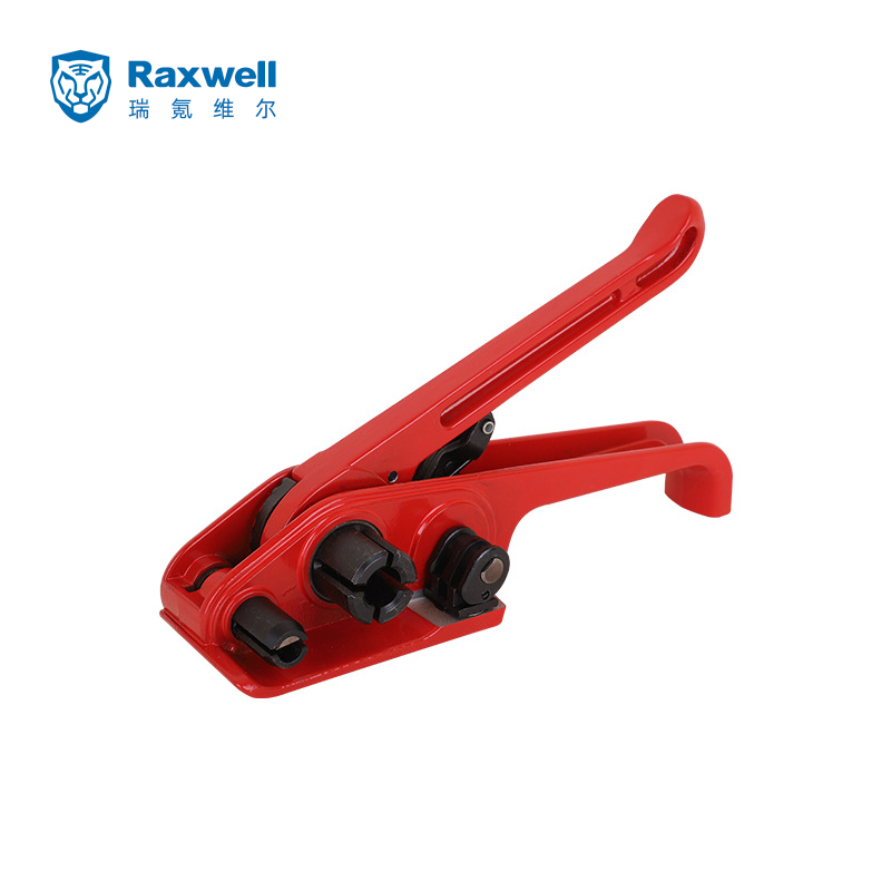 Raxwell 手动拉紧器，PET/PP带通用，适用带宽(mm):13-19，带厚(mm):0.5-1，红色