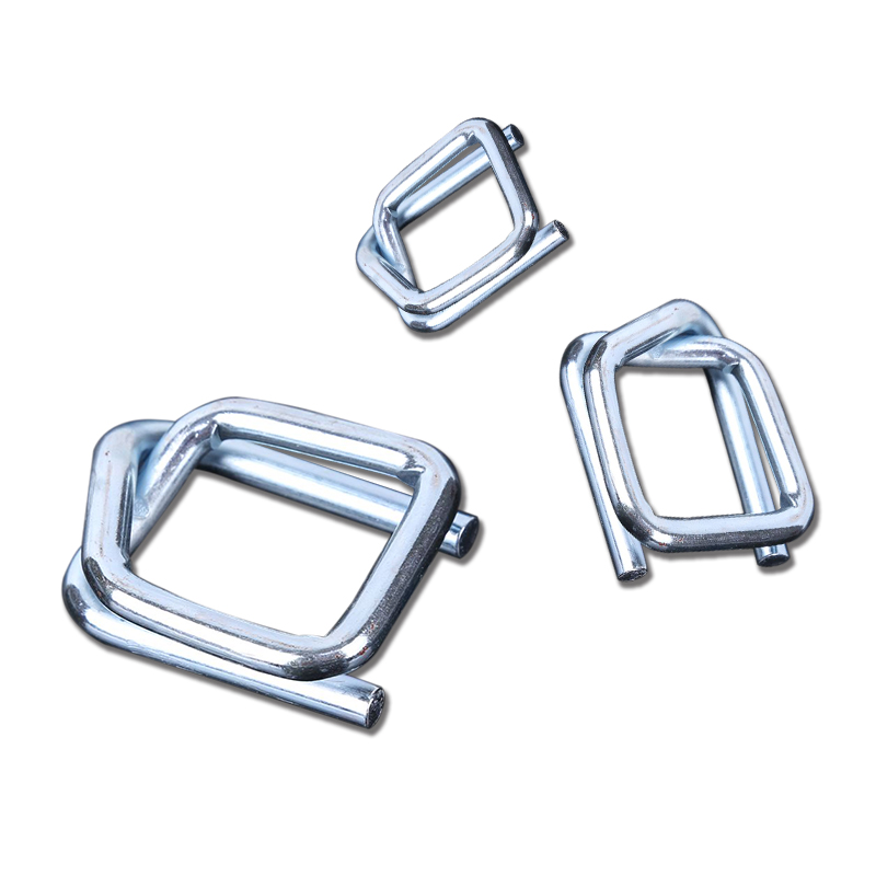 Raxwell 聚酯纤维带打包扣，金属回型扣，不锈钢镀锌，适用带宽32mm，250个/箱
