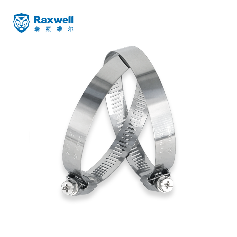 Raxwell 不锈钢卡箍，9mm/8-12mm，德式1/2"，RVPC0051，50个/包