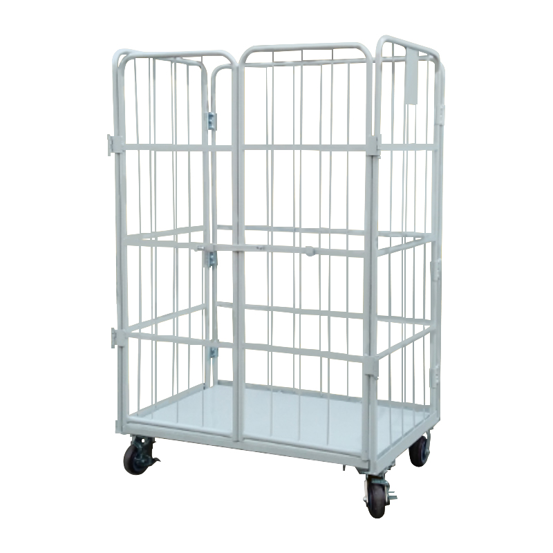 Raxwell 折叠物流台车仓储工具手推车折叠常规双门B，800*600*1700 