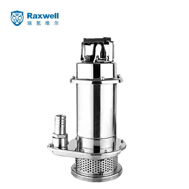 Raxwell QDX不锈钢清水泵  QDX3-6-0.25，220V，DN25，丝扣连接，电缆长度7 米，RUSS3001，1 台/箱