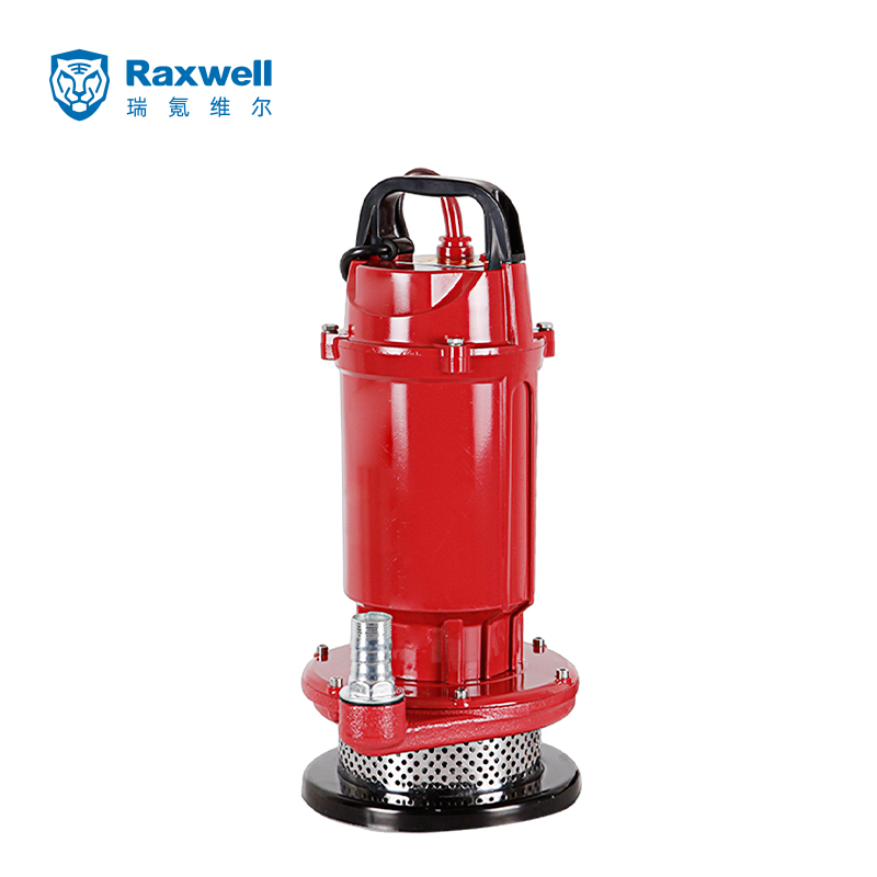 Raxwell QDX铝壳清水泵  QDX(AL)15-7-0.55，220V/380V，DN50，丝扣连接，电缆长度7 米，RUSS3036，1 台/箱