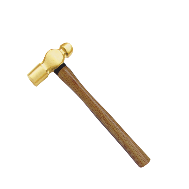 Raxwell 黄铜木柄奶头锤,1/2磅,RTYH0096 售卖规格：1把
