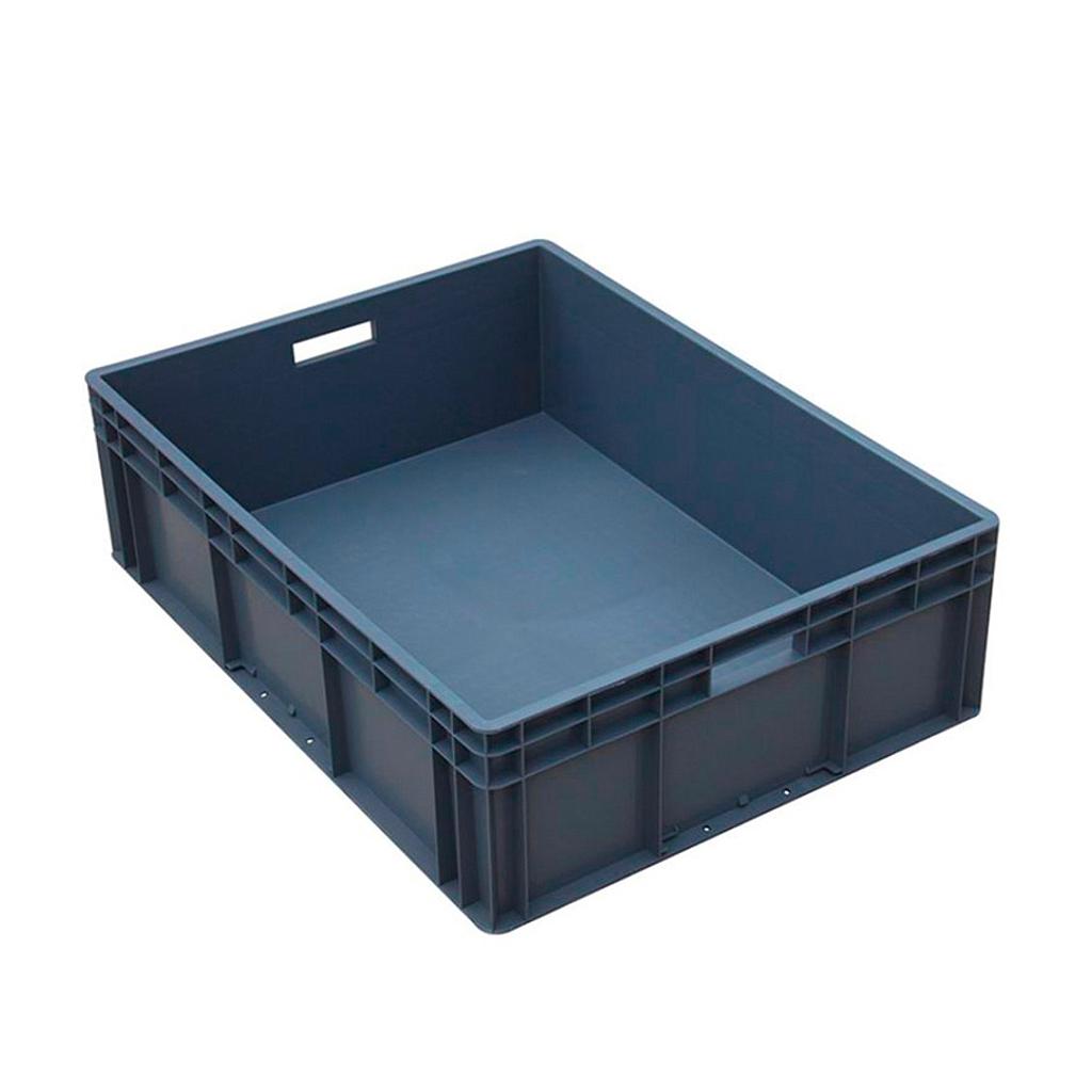 Raxwell EU周转箱EU8623，800*600*230mm，灰色