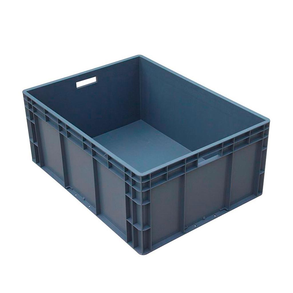 Raxwell EU周转箱EU8633，800*600*330mm，灰色