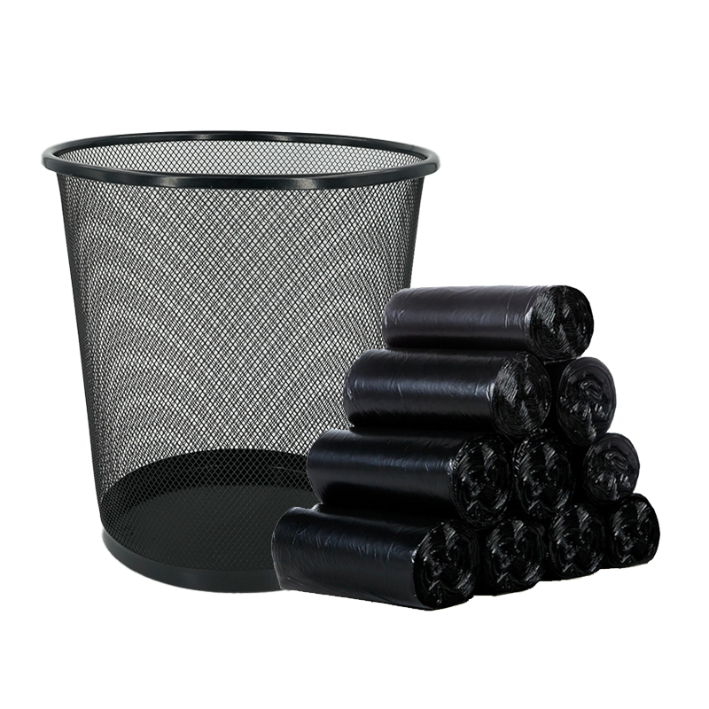 Raxwell 垃圾处理套装 （金属网状垃圾桶 10L*1个+45*50垃圾袋 黑色*10卷 ）单位：套