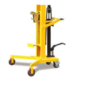 Raxwell 450Kg直角支腿高起升油桶搬运车(液压起升)，RHMC0058（产品升级） 支腿端宽度1020mm最大起升高度500mm，DTF450