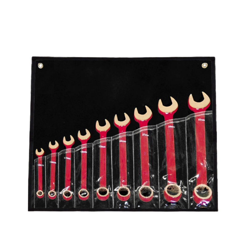 Raxwell 防爆9件套呆梅两用扳手，铍青铜，8,10,12,14,17,19,22,24, 27mm，RTBK0082