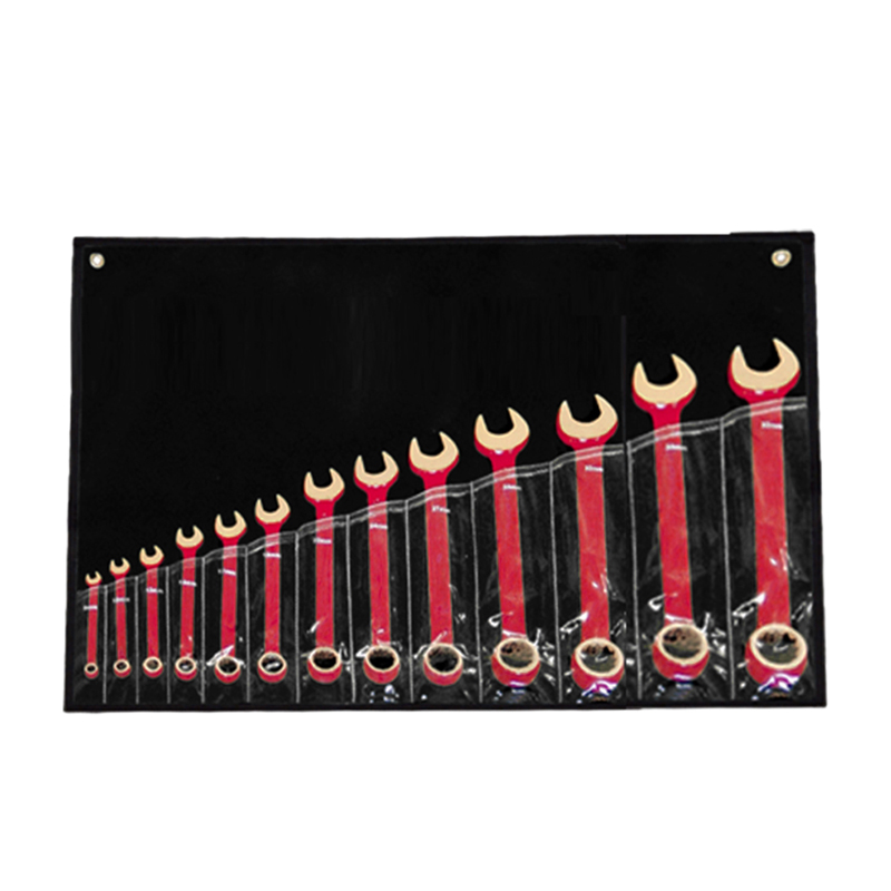 Raxwell 防爆13件套呆梅两用扳手，铍青铜，8,10,12,13,14,16,17,19,22,24,27,30,32mm，RTBK0083