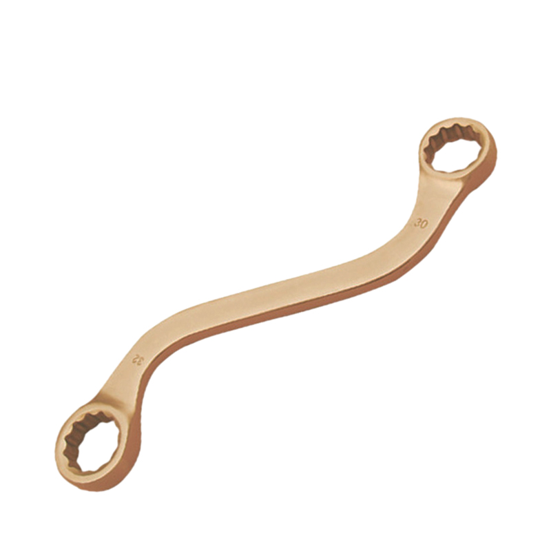 Raxwell 防爆S型双头梅花扳手，铍青铜，19*24mm，RTBW0704