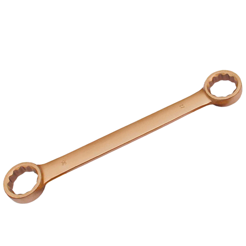 Raxwell 防爆平头双头梅花扳手，铍青铜，25*28mm，RTBW0758