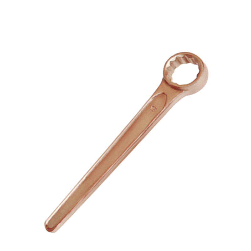 Raxwell 防爆直柄单头梅花扳手(防静电喷涂)，铍青铜，12mm，RTBW0848