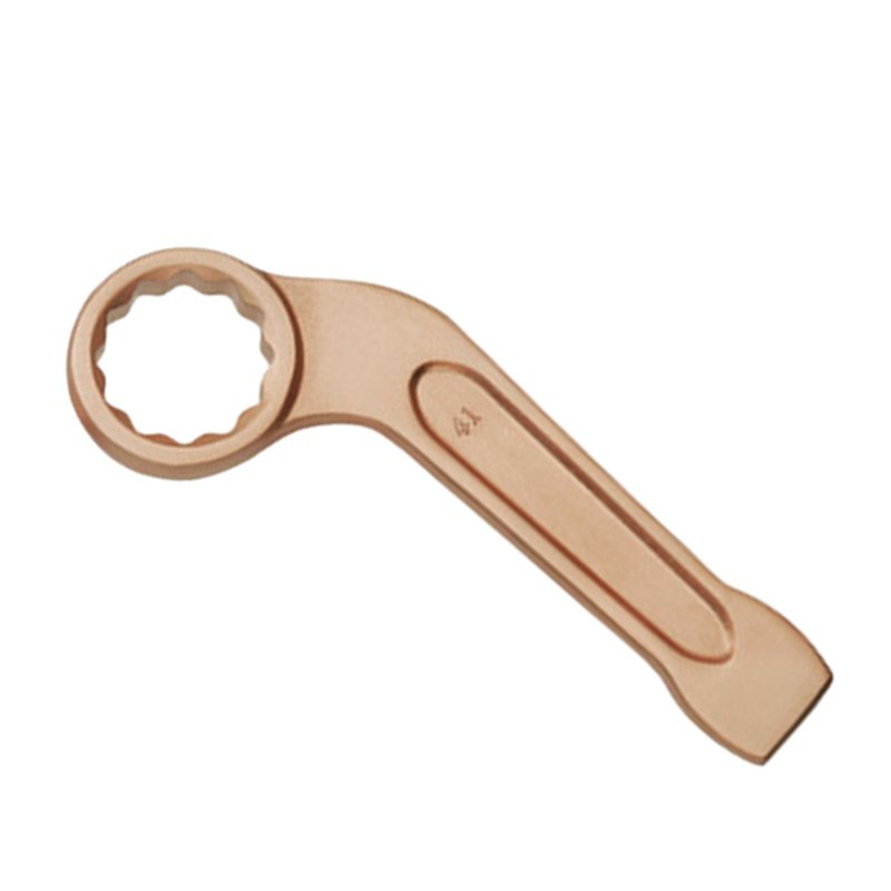 Raxwell 防爆弯柄敲击梅花扳手，铍青铜，27mm，RTBW1139